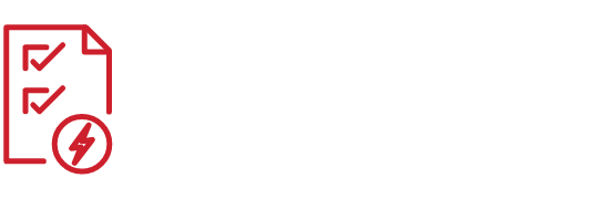 Icon: Piece of paper with two checkmarks on it. In bottom corner is a circle with energy lightning bolt.