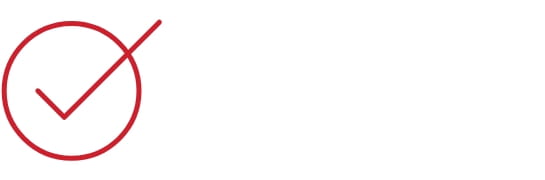 Icon: Red circle with a checkmark