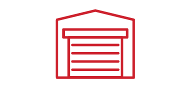 Icon: Dock door on warehouse