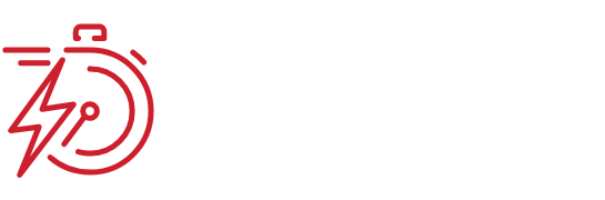 Icon: Energy lightning bolt beside a running stopwatch.