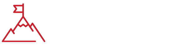 Icon: Red mountain with flag on top.