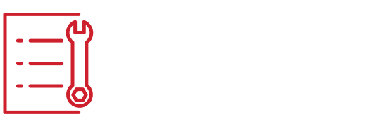 Icon: Wrench with checklist on paper