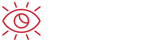 Icon: Red outlined open eye.