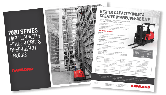 Raymond forklift brochure and sell sheet