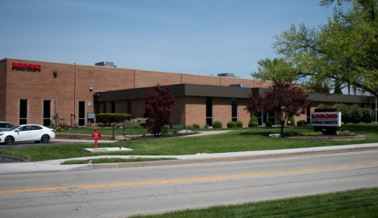 Exterior view of Raymond Storage Concepts Cincinnati branch facility in Blue Ash, OH.